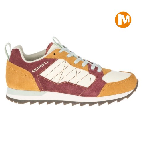 Merrell Alpine Sneaker Damen Gelb/Bordeaux [DE-MIRXV]
